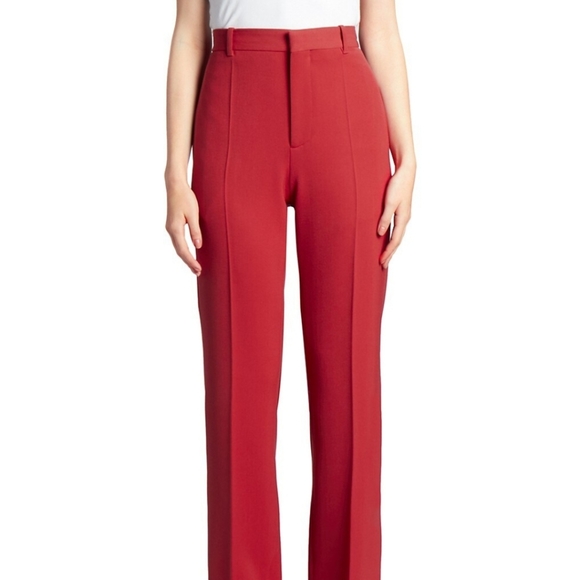 Balenciaga Pants - NWT$795 Balenciaga Red Stretch Twill Wool Pants